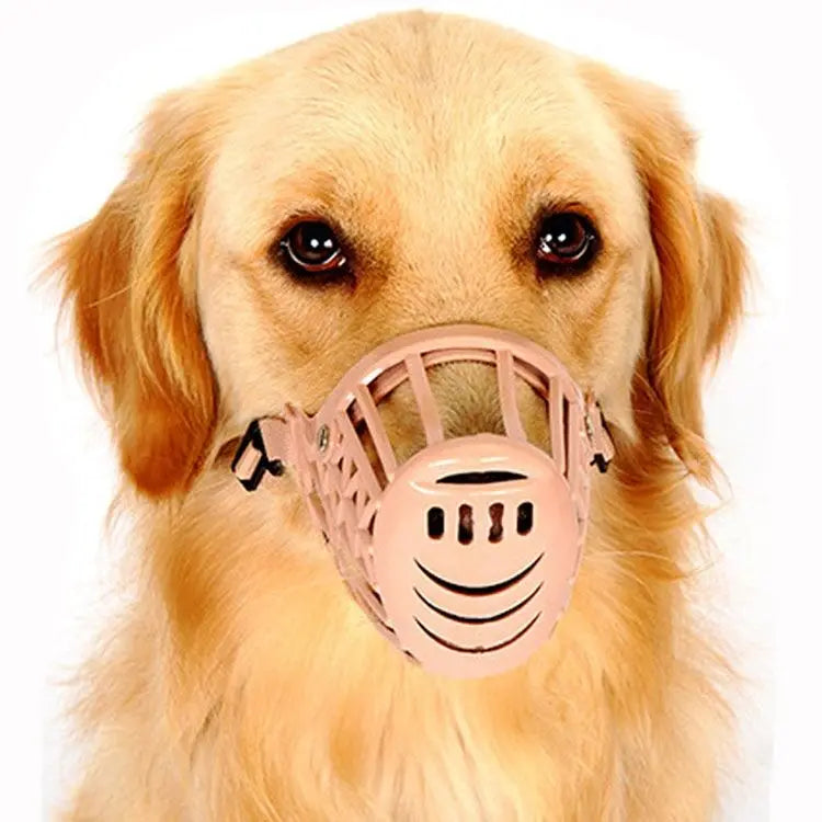 Upgraded Adjustable Dog Muzzle – Strong Plastic Basket Design | 7 Sizes | Anti-Biting