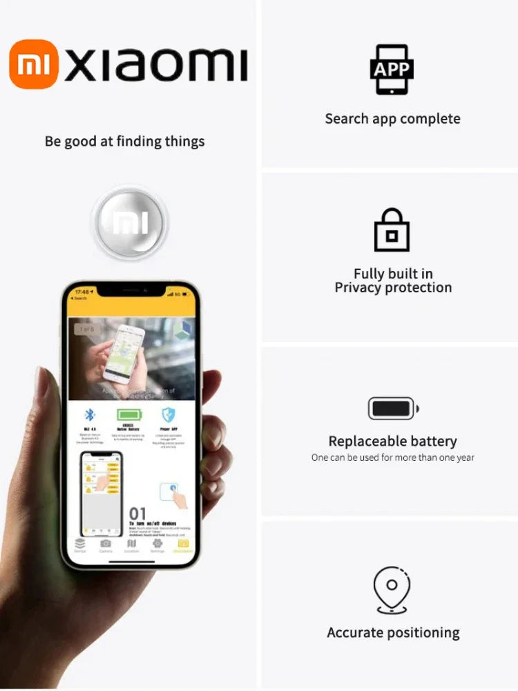 Xiaomi Mini Gps Tracker Airtag Smart Bluetooth