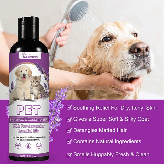 Premium Pet Shampoo – Soothing, Nourishing & Tangle-Free Coat Care