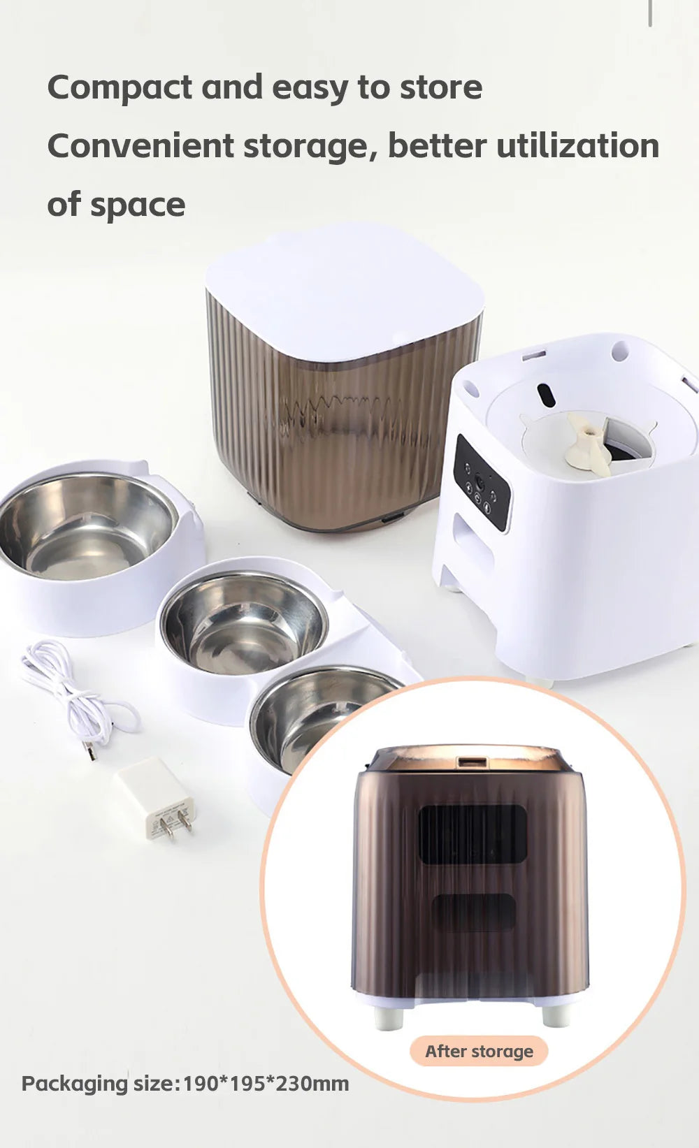 5L Dual-Bowl Automatic Cat Feeder with Camera & Voice Recorder – Smart Dry Food Dispenser