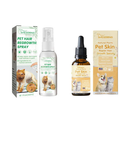 Pet Hair Regrowth Spray & Liquid | Pet Hair Growth, Skin Repair & Itch Relief