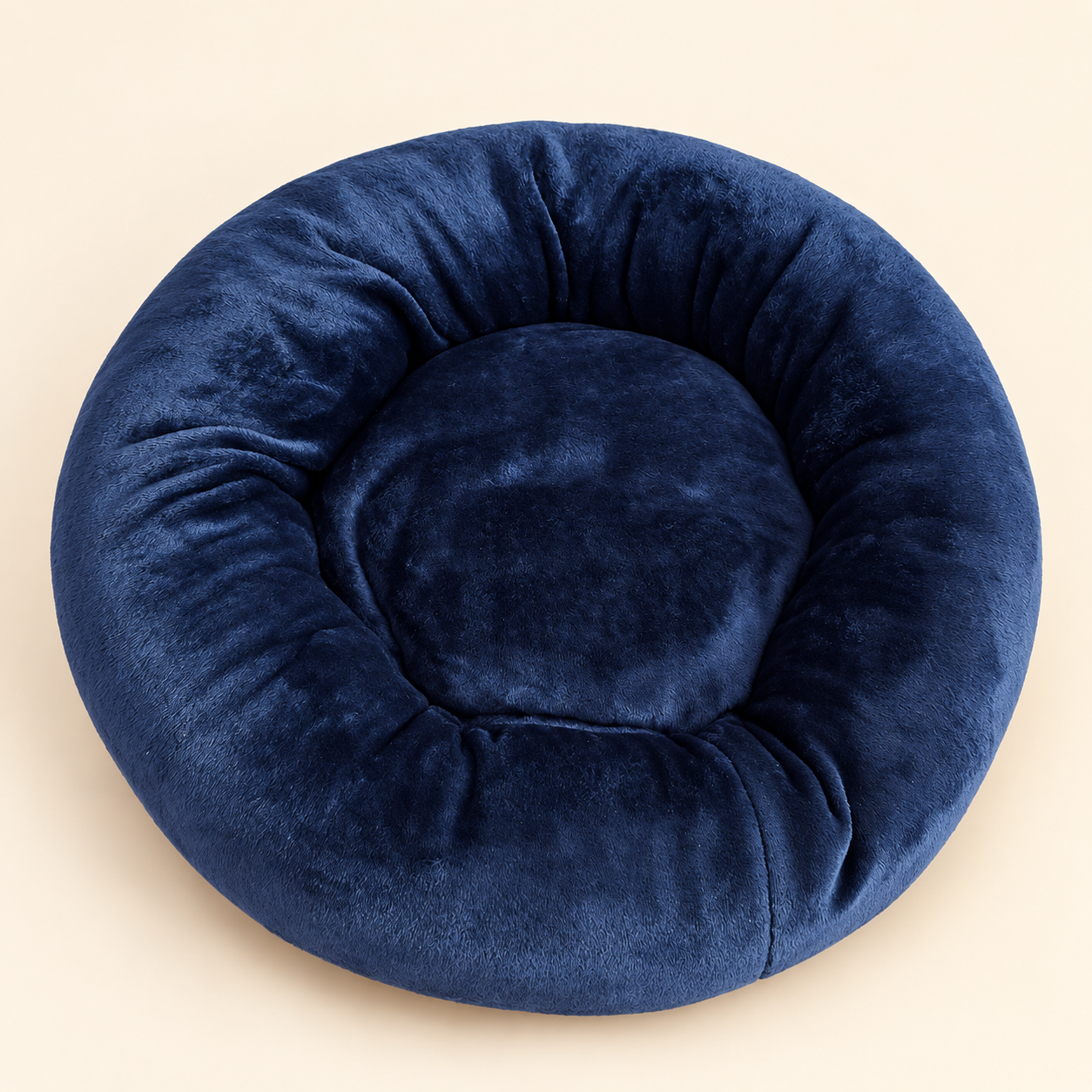 ChatGPT Image Sep 15, 2026, 01_25_24 AM Panier rond bleu marine – Douillet & confortable – Image 1